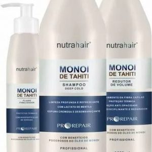 MONOI DE THAITI SEM FORMOL LISSO 100% 3 ITENS