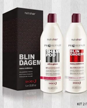 Blindagem Nano Redutora Shock3 - Nutra Hair kit 2 Itens Selagem Shock3